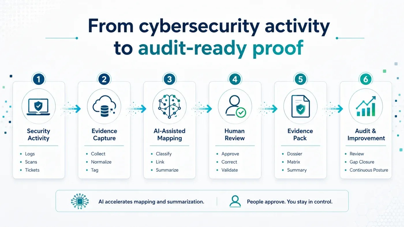 From cybersecurity activity to audit-ready proof